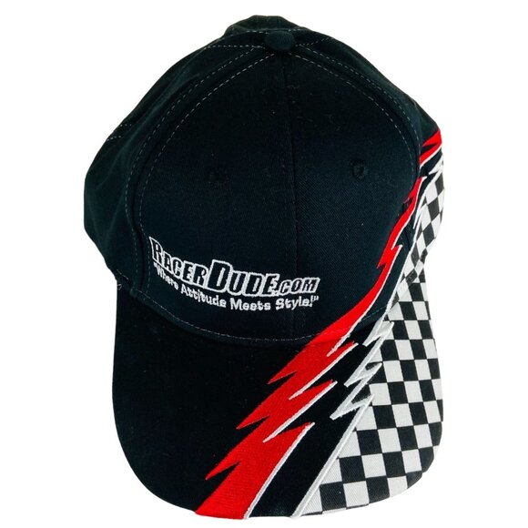 OTTO RacerDude.Com Adjustable Hat Embroidered Where Attitude Meets Style NWOT - Picture 1 of 3